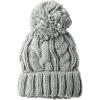 image:imageAmazon Essentials Womens Chunky Cable Beanie with Yarn PomLight Gray Marl