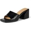image:imageAmazon Essentials Womens Platform Block Heel Mule SandalsBlack Faux Leather