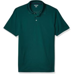 image:imageAmazon Essentials Mens Moisture Wicking Golf Polo Shirt Short Sleeve SlimFit QuickDryDark Green