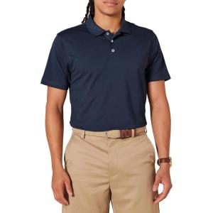image:imageAmazon Essentials Mens Moisture Wicking Golf Polo Shirt Short Sleeve SlimFit QuickDryDark Navy