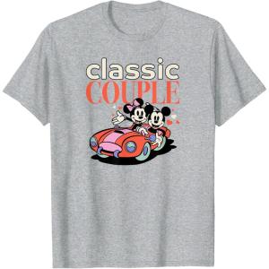 image:imageAmazon Essentials Mickey and Minnie Valentines Day Classic Couple TShirtHeather Grey