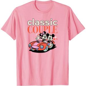 image:imageAmazon Essentials Mickey and Minnie Valentines Day Classic Couple TShirtPink