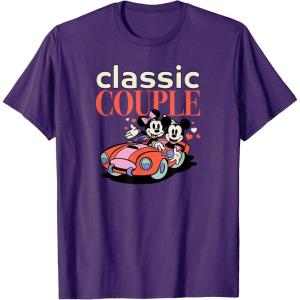 image:imageAmazon Essentials Mickey and Minnie Valentines Day Classic Couple TShirtPurple