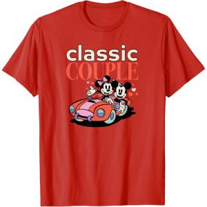 image:imageAmazon Essentials Mickey and Minnie Valentines Day Classic Couple TShirtRed