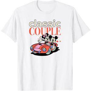 image:imageAmazon Essentials Mickey and Minnie Valentines Day Classic Couple TShirtWhite