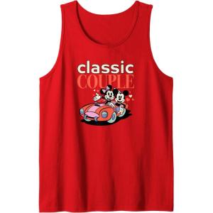 image:imageAmazon Essentials Mickey and Minnie Valentines Day Classic Couple Tank TopRed
