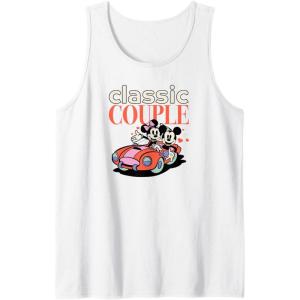 image:imageAmazon Essentials Mickey and Minnie Valentines Day Classic Couple Tank TopWhite