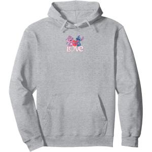 image:imageAmazon Essentials Stitch and Angel Love Valentines Day Pullover HoodieHeather Grey