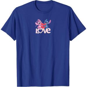 image:imageAmazon Essentials Stitch and Angel Love Valentines Day TShirtRoyal Blue