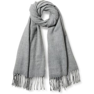 image:imageAmazon Essentials Unisex Adults Oversized Woven Scarf with FringeGrey Heather