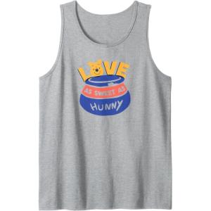 image:imageAmazon Essentials Winnie the Pooh Love As Sweet As Hunny Valentines Day Tank TopHeather Grey