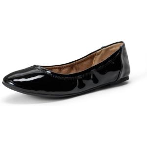 image:imageAmazon Essentials Womens Belice Comfortable SlipOn Ballet Flats ShoesBlack Patent