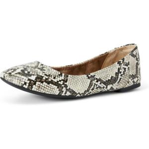 image:imageAmazon Essentials Womens Belice Comfortable SlipOn Ballet Flats ShoesBlack White Faux Snake Skin