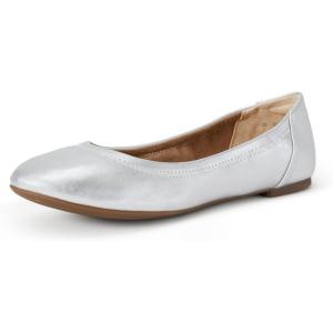 image:imageAmazon Essentials Womens Belice Comfortable SlipOn Ballet Flats ShoesSilver