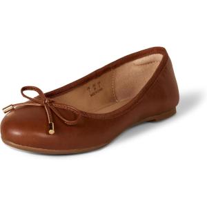 image:imageAmazon Essentials Womens Comfortable Round Toe Ballet Flats with BowTan