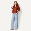 image:imageAmazon Essentials Womens Cotton Sateen RelaxedFit Peplum BlouseBrick Red