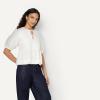 image:imageAmazon Essentials Womens Cotton Sateen RelaxedFit Peplum BlouseWhite