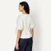 image:imageAmazon Essentials Womens Cotton Sateen RelaxedFit Peplum BlouseWhite