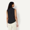 image:imageAmazon Essentials Womens RegularFit Sleeveless ButtonDown BlouseBlack