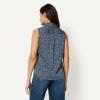 image:imageAmazon Essentials Womens RegularFit Sleeveless ButtonDown BlouseNavy Simple Ditsy