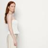 image:imageAmazon Essentials Womens RegularFit Smocked Cotton Stretch Poplin TankBright White