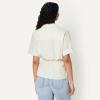 image:imageAmazon Essentials Womens RelaxedFit Linen Blend Wide Sleeve Shirt with Adjustable Waist BlackLight Beige