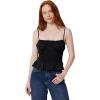 image:imageAmazon Essentials Womens RegularFit Smocked Cotton Stretch Poplin TankBlack