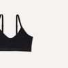 image:imageAmazon Essentials Girls Cotton Jersey Vneck Training Bralettes Pack of 2Black  White