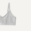 image:imageAmazon Essentials Girls Cotton Jersey Vneck Training Bralettes Pack of 2Pale Pink  Grey Marl