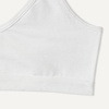 image:imageAmazon Essentials Girls Cotton Jersey Vneck Training Bralettes Pack of 2White
