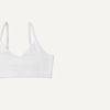 image:imageAmazon Essentials Girls Cotton Jersey Vneck Training Bralettes Pack of 2White