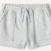image:imageAmazon Essentials Girls French Terry Patch Pocket ShortsLight Grey Heather