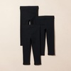 image:imageAmazon Essentials Girls and Toddlers Cotton Stretch Leggings3pack BlackBlackBlack