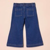 image:imageAmazon Essentials Girls and Toddlers Wide Leg Jeans with Elastic WaistMedium Indigo