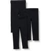 image:imageAmazon Essentials Girls and Toddlers Cotton Stretch Leggings3pack BlackBlackBlack