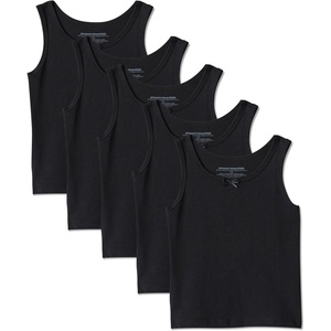 image:imageAmazon Essentials Girls Cotton Jersey Tank Top Undershirt Pack of 5Black