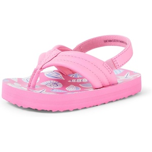 image:imageAmazon Essentials Unisex Toddlers Flip Flop Sandals with Backstrap for Boys and GirlsPink Shells