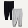 image:imageAmazon Essentials Boys Disney Cotton Joggers 2 PackBlackLight Grey Heather