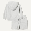 image:imageAmazon Essentials Boys and Toddlers 2 Piece Hoodie and Shorts SetLight Grey Heather