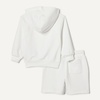 image:imageAmazon Essentials Boys and Toddlers 2 Piece Hoodie and Shorts SetWhite