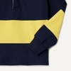 image:imageAmazon Essentials Boys and Toddlers Long Sleeve Rugby Polo ShirtNavy Yellow Rugby Stripe
