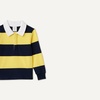 image:imageAmazon Essentials Boys and Toddlers Long Sleeve Rugby Polo ShirtNavy Yellow Rugby Stripe