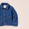 image:imageAmazon Essentials Unisex Kids and Toddlers RelaxedFit Denim Chore Jacket OuterwearMedium Indigo Wash
