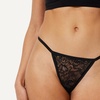image:imageAmazon Essentials Womens All over stretch Lace GString Thong Underwear Pack of 6Black