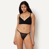image:imageAmazon Essentials Womens All over stretch Lace GString Thong Underwear Pack of 6Black