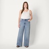 image:imageAmazon Essentials Womens HighRise Wide Leg Crop JeansAuthentic Medium Wash