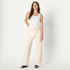 image:imageAmazon Essentials Womens HighRise Wide Leg Crop JeansEcru