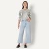 image:imageAmazon Essentials Womens HighRise Wide Leg Crop JeansIced Blue Light Wash