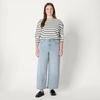 image:imageAmazon Essentials Womens HighRise Wide Leg Crop JeansIced Blue Light Wash