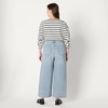 image:imageAmazon Essentials Womens HighRise Wide Leg Crop JeansIced Blue Light Wash